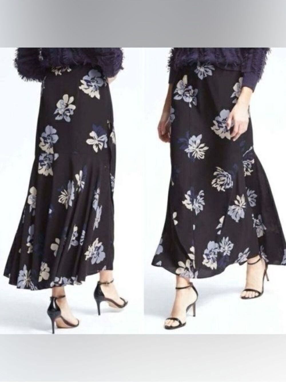 💐Banana Republic Floral A-line Bias-Cut Maxi Skirt for Summer - BNWTSize 4💐